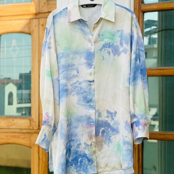 Zara satin shirt - Picture 3 of 7